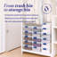 Contenants de rangement en plastique transparent de 15,5 pintes Homz
