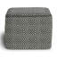 Pouf carré en polyester tissé à la main en polyester tissé à la main Briella