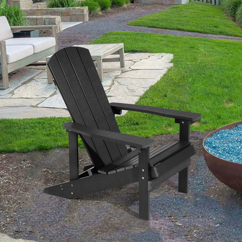 Chaise Adirondack Waskom, Noir