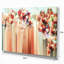 Abstrait floral - reproduction sur toile tendue-29507664