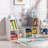 6-Cubby Bookcase with Reading Nook & Cushion, Multi-Purpose Kids Storage
