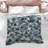 Blue Gray Triangle Mosaic Comforter-128573836