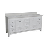 Edber 72'' Double Bathroom Vanity with Top