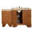 Tevis 58 " W Freestanding Standard Single Vanity Bathroom Vanity With Travertine Top-33584368