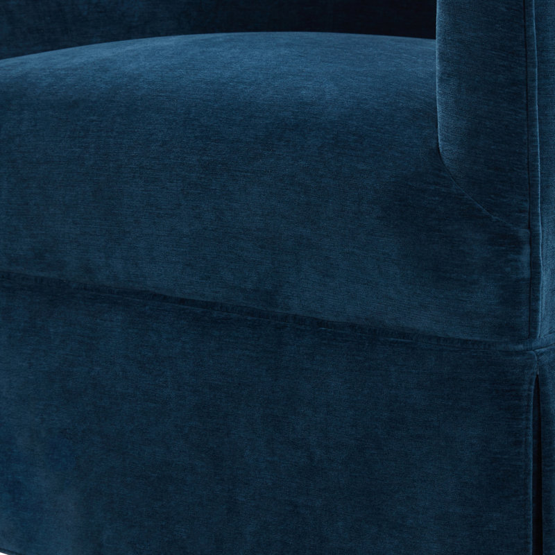 Chaise pivotante à jupe, Bleu
