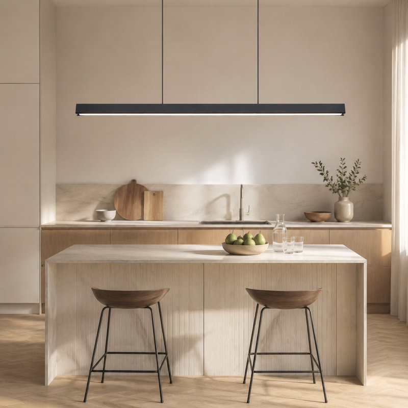 1 - Light Linear LED Dimmable Kitchen Island Pendant