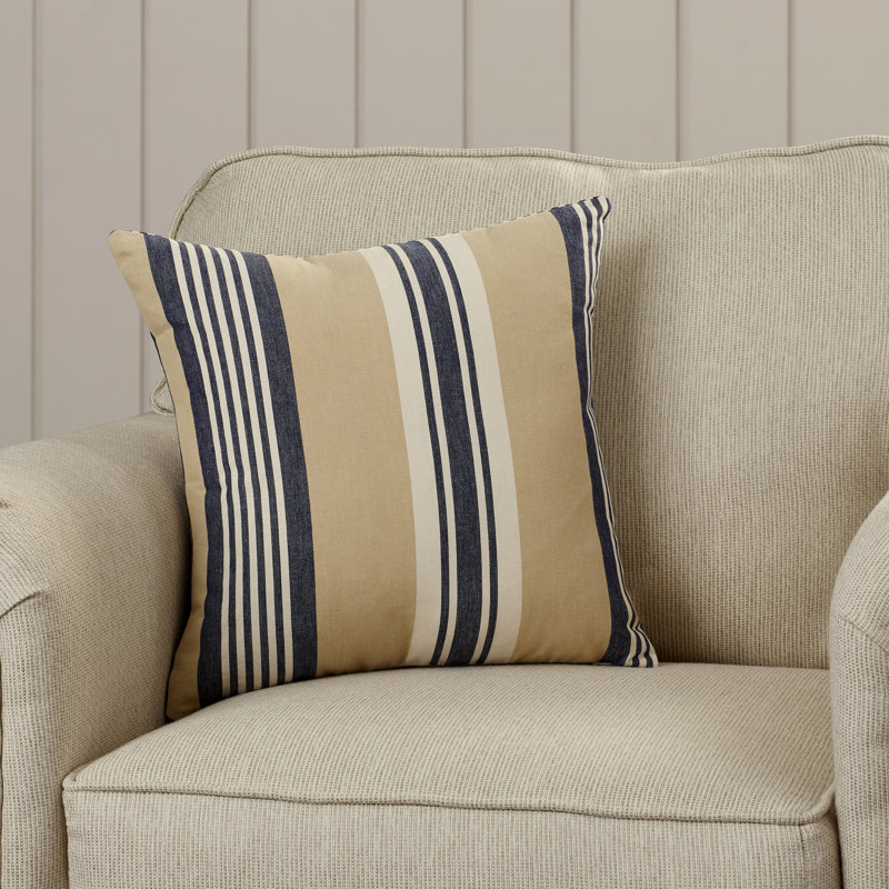 Cabana Square Cotton Pillow Cover & Insert, Coral Red, 24"