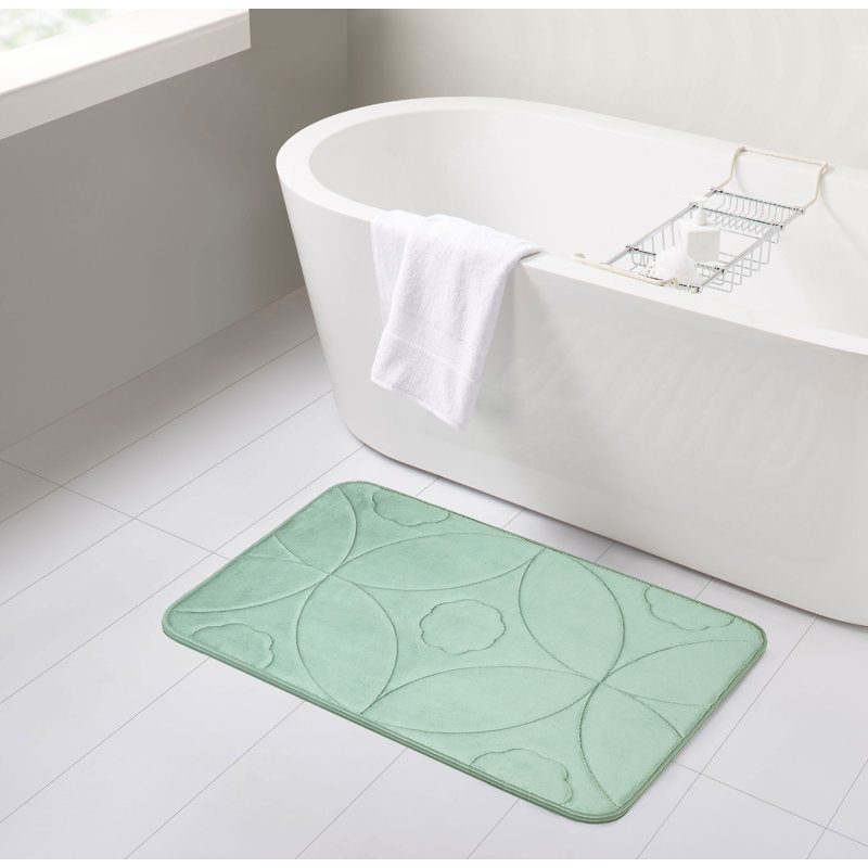 Tapis pour salle de bain , Sarcelle, L 20 po x L 32 po