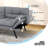 71'' Convertible Sleeper Sofa Folding Loveseat With Adjustable Arms And Backs For Apartments & Office & Living Room-1293914964