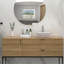 Lavabo vasque rectangulaire moderne en céramique 16 po x 12 po - Accessoire de salle de bain-76691415
