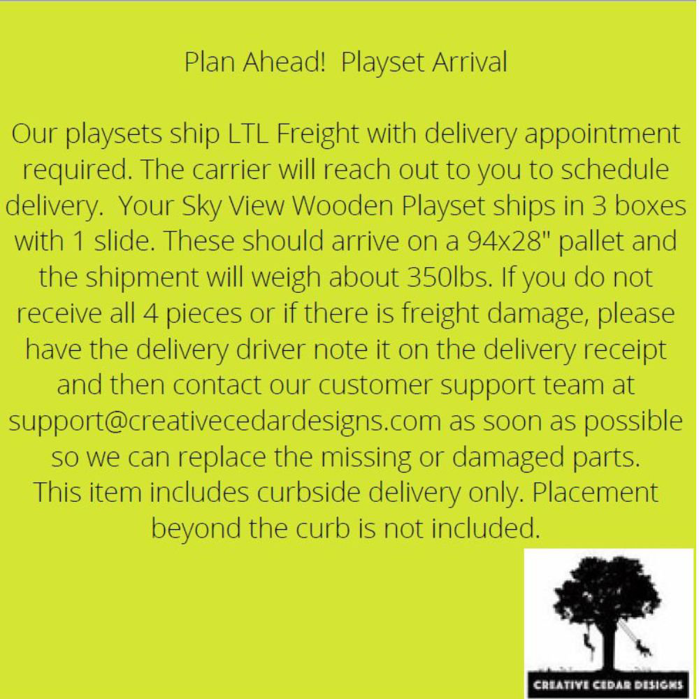 CreativeCedarDesigns Sky View Swing Set & Reviews Wayfair Canada