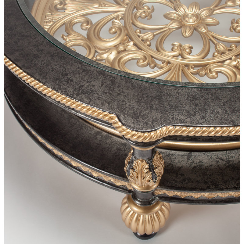 Coffee Table, Black/Gold