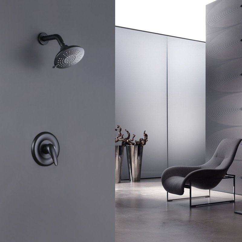 Pressure Balanced 5-Function Shower System with Rough-in Valve