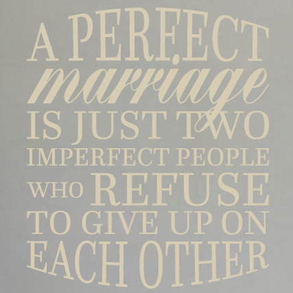 Adhésif décoratif «A Perfect Wedding», Beige clair
