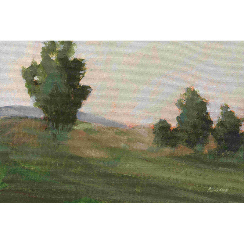 Famille d'arbres - Peinture, H 8 po x l 12 po, Wrapped Canvas