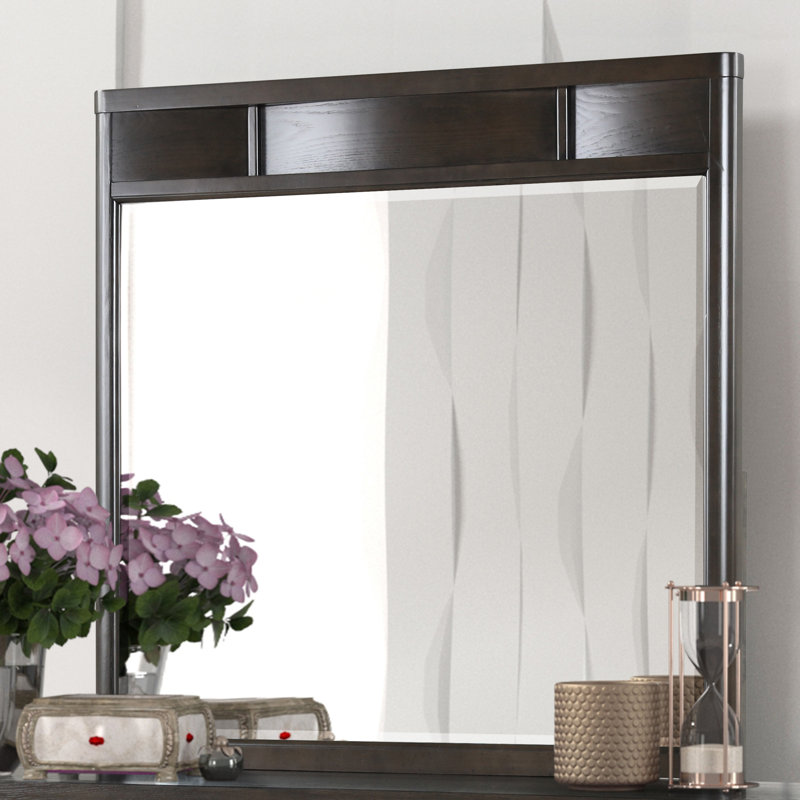 Norris Wood Flat Wall Mirror