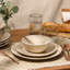 Bloomhouse Montecito Breeze 16 Piece (Service for 4) Double Plates and Bowls Stoneware Reactive Glaze Dinnerware Set - Laguna Dawn-2105447730