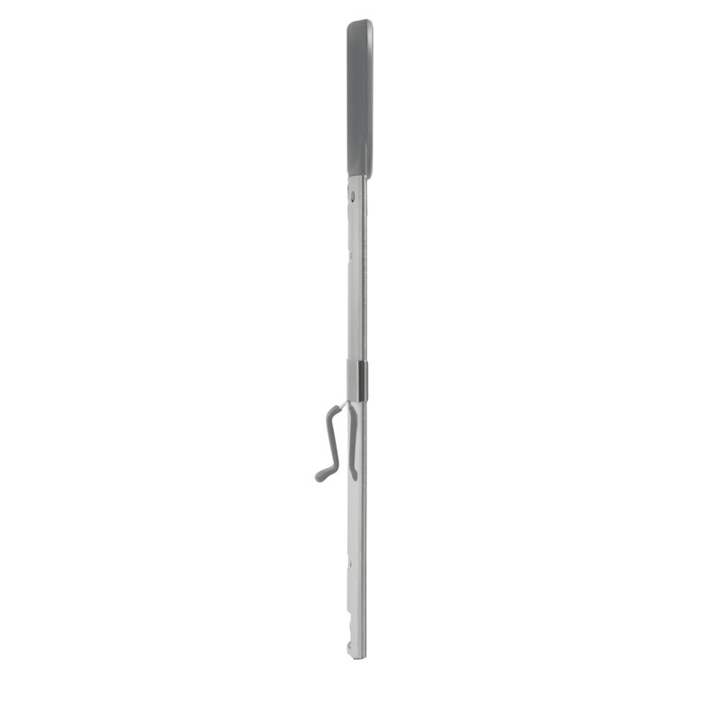Curved Candy and Deep Fry Thermometer, Adjustable Silicone Coated Clip Fits Most Cookware, Charcoal Gray