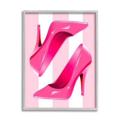 Heels On Pink Stripes par Lil 'Rue