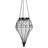 Exhart Solar Clear Glass Hanging Lantern, 6.5 by 23.5 Inches