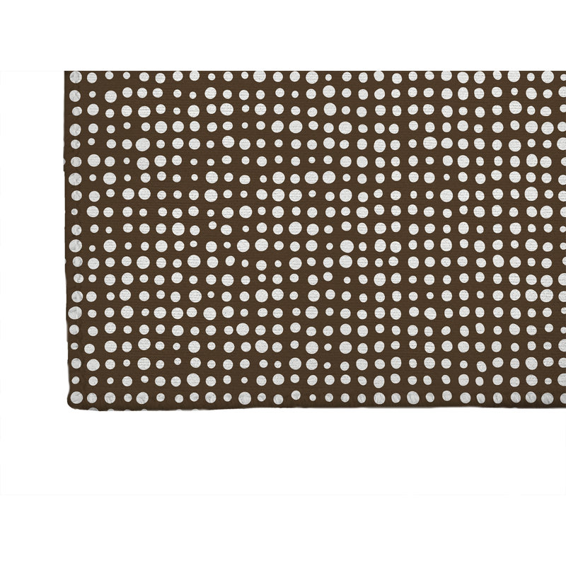 Tapis de cuisine à profil bas, Brun moka, Rectangle 5 pi x 7 pi
