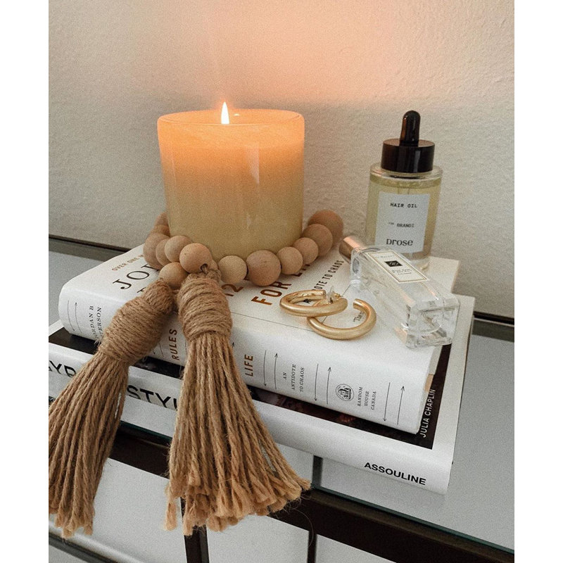 Chamomile Lavender Scented Jar Candle, 4" H x 4" W x 4" D