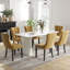 Rectangle Double Pedestal Dining Set with Cream Style Dining Table-74849900-74849811