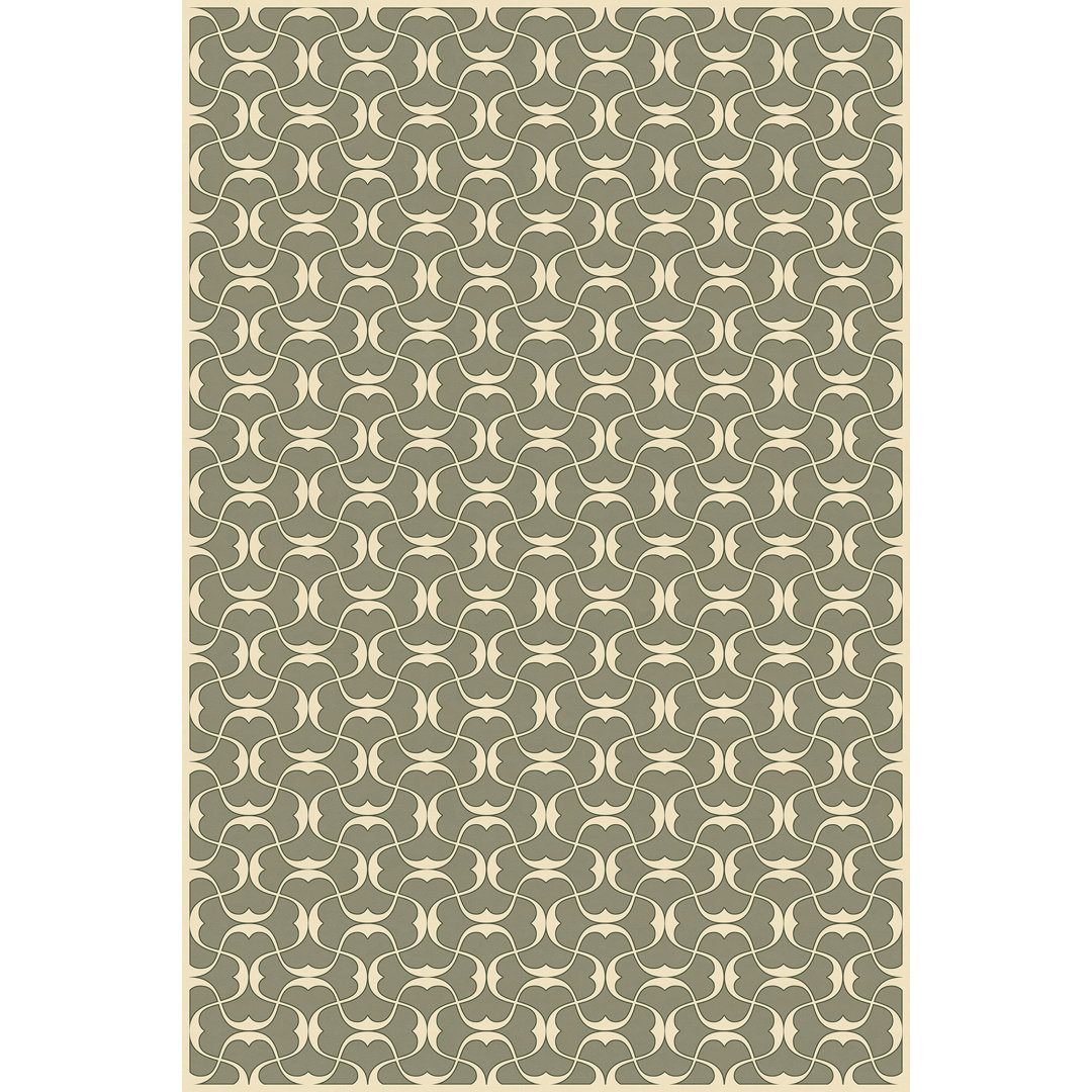 Aldo Vinyl Geometric Indoor Rug Alcott Hill® Rug 