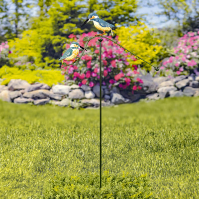 Shanin Iron Birds Garden Stake