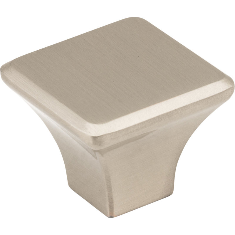 Marlo Square Knob, Satin Nickel, 1 1/4″