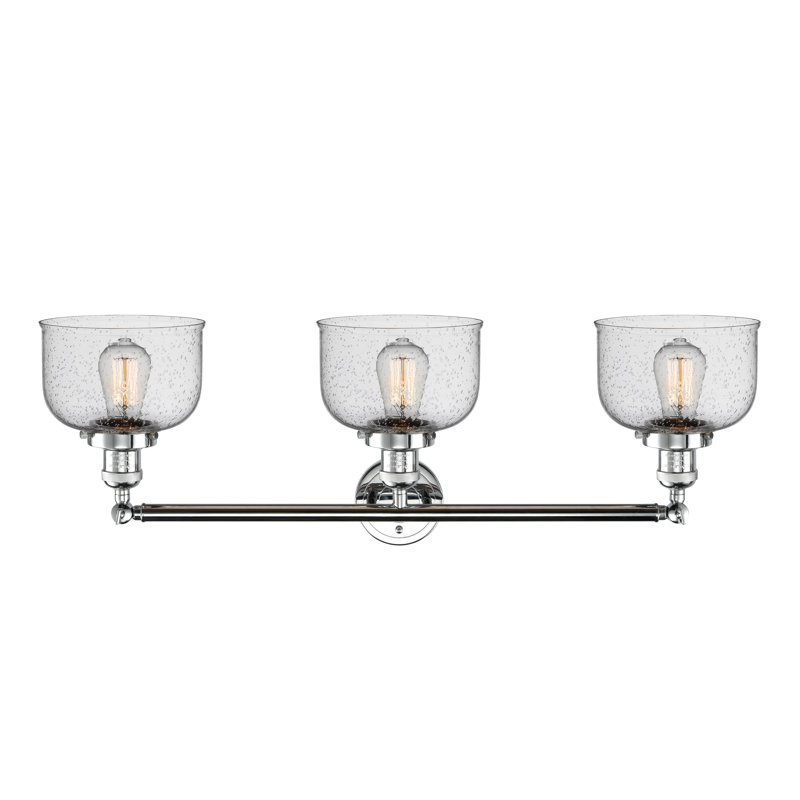 Éclairage pour salle de bain 3 lumières Hanae, DEL, Chrome poli