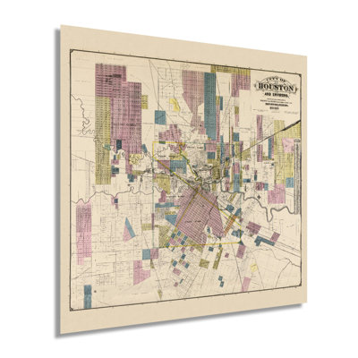 " 1895 Houston City Map "