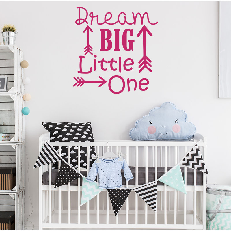 Décalcomanie murale big little rêve Baumeister, Rose vif