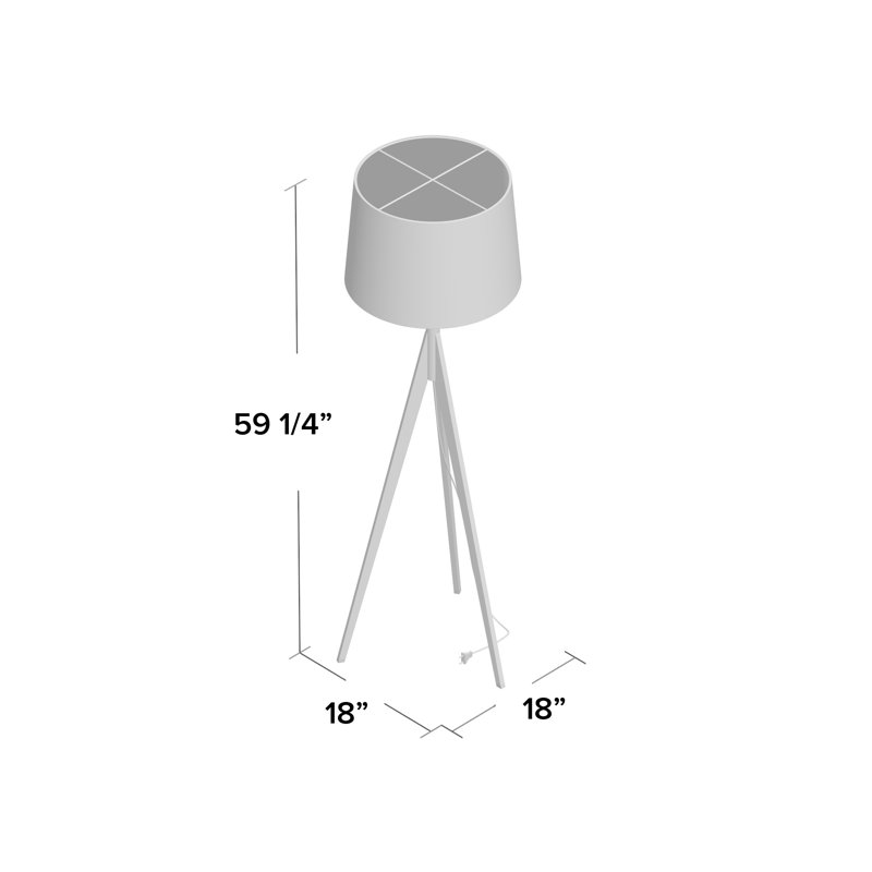 Lampe trépied 59 po Boelter