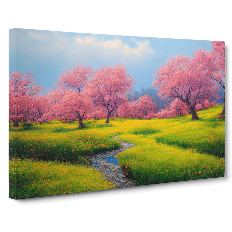 Effervescent Spring Forest - Wrapped Canvas, 35cm H x 50cm W x 3cm D