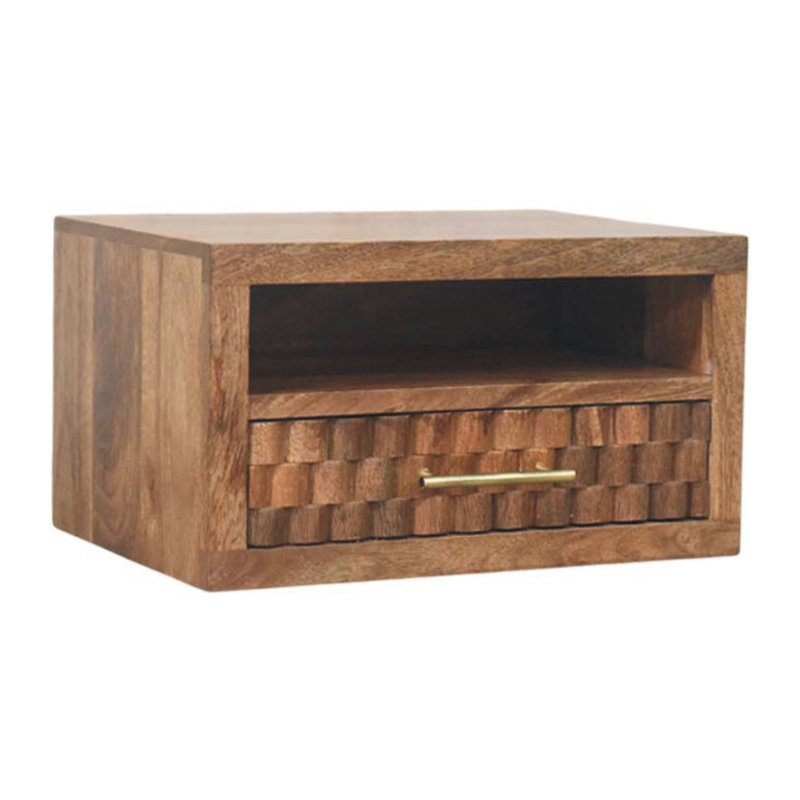 45cm W Solid Wood Bedside Table
