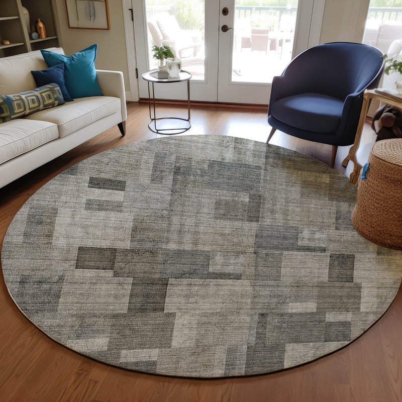 Tapis intérieur / extérieur Kaysn, Rond 8 pi
