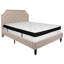 Matelas arqué touffeté et matelas à ressorts ensachés Aluino-2133029403-2133029406