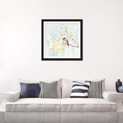 « spring chickadeess i », impression sur toile