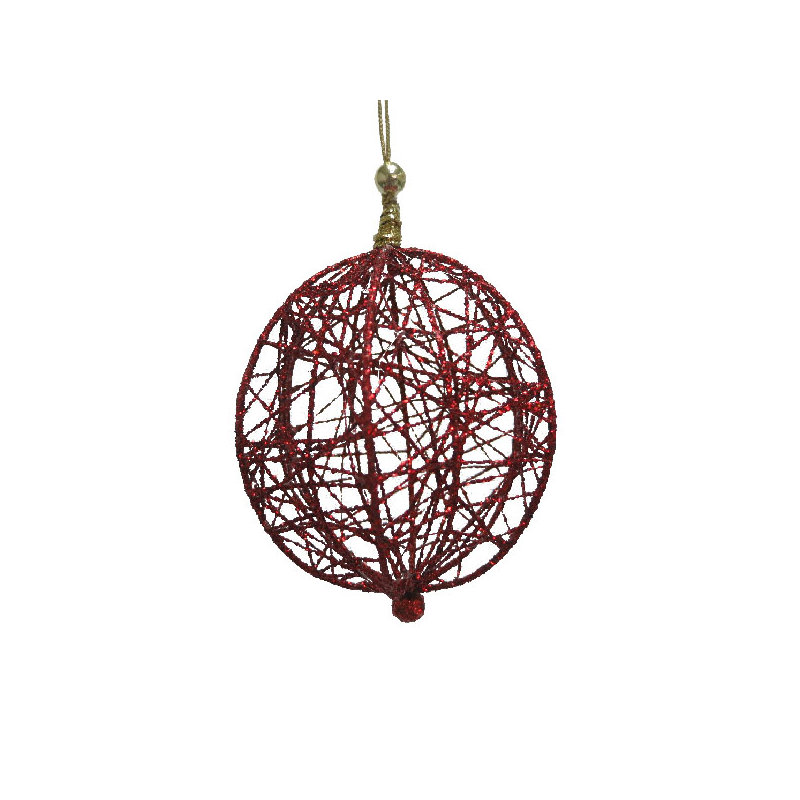 13cm Metal Holiday Shaped Ornament, Olive Green