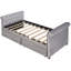 Lit de jour simple gris avec options de rangement multifonctionnelles et structure de lit en lattes de bois-1503285150