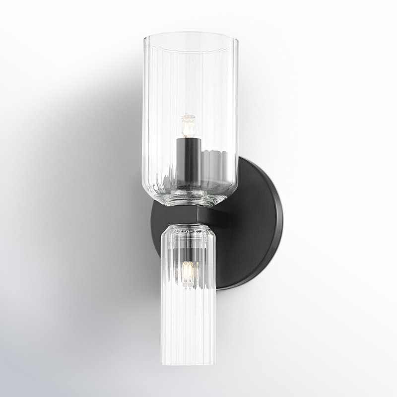 Candle Wall Light, Soft Black