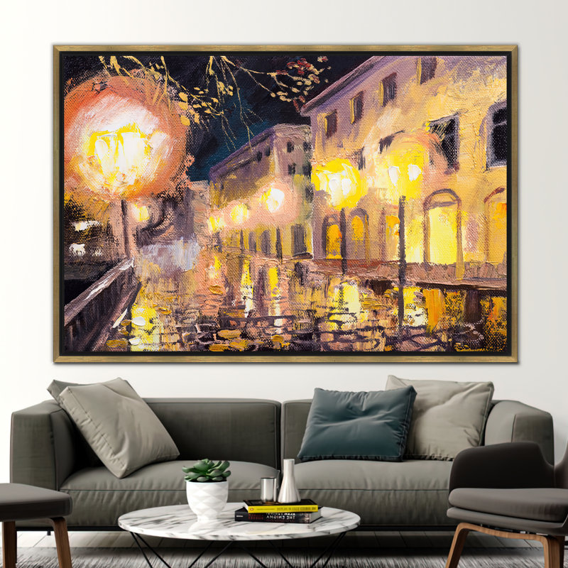 Print on Canvas, Gold Floater Framed, 110 cm H x 160 cm W