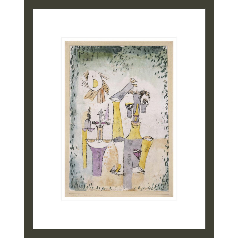 «Black Magic» par Paul Klee - impression giclée sur cadre, 16.75" H x 13.4" W