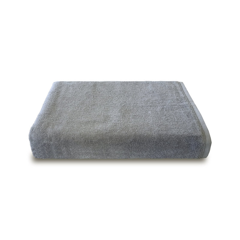 Drap de bain en coton Lansvale, Gris