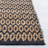 Alexandrina Geometric Handmade Power Loom Area Rug in Brown/Black-407538394