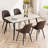 Chardee Tufted Upholstered Dining Chairs Faux Leather Waterproof Side Chair With Metal Frame-304930561