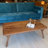 Sidney Solid Walnut Wood Rectangular Coffee Table, Mid-Century Modern-1944998580