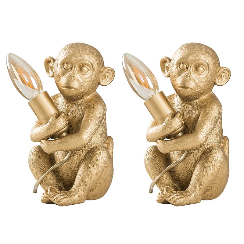 Droitwich Novelty Lamp, Gold, No Bulb