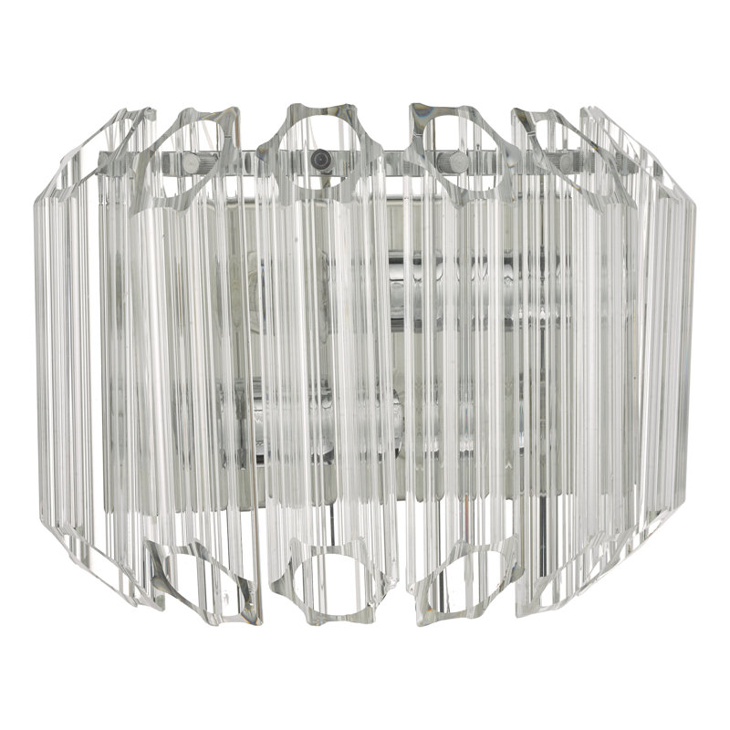 Chrome Flush Mounted Sconce
